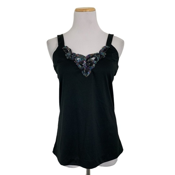 NWT Deadstock Teddi of California Sequin Cut Out Tank Cami 90s Y2K - Picture 3 of 16